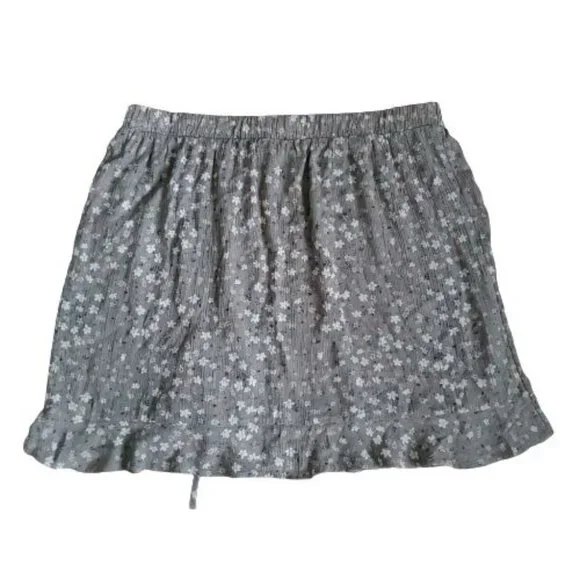 Hippie Rose Women's Olive MD Ditsy Floral A-Line Mini Skirt Size XL NWT - Picture 3 of 12